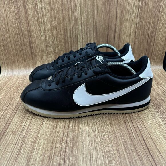 Nike Cortez‎ ‘72 OG 819719-012 Basic Leather Black White Men’s Size 12 - Picture 3 of 8